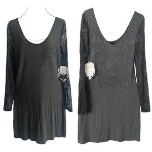 Metal Mulisha‎ Betty Dress Long Lace Sleeves 
Soft Stretchy Fabric
Size XL